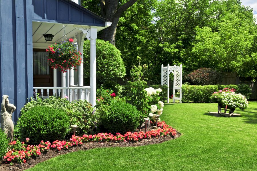 Lush Garden Landscaping for Curb Appeal