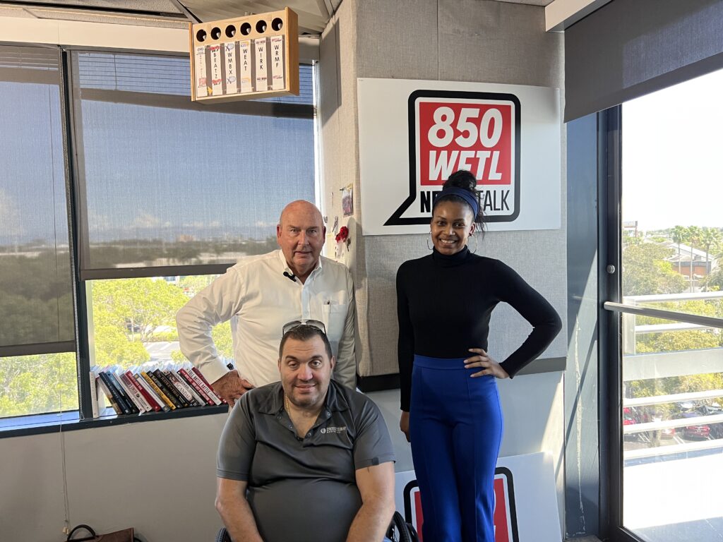 Rick, Eric and Shirenna at radio station